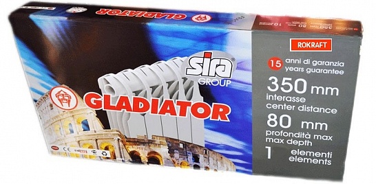 Биметаллические секционные радиаторы Sira Gladiator 350