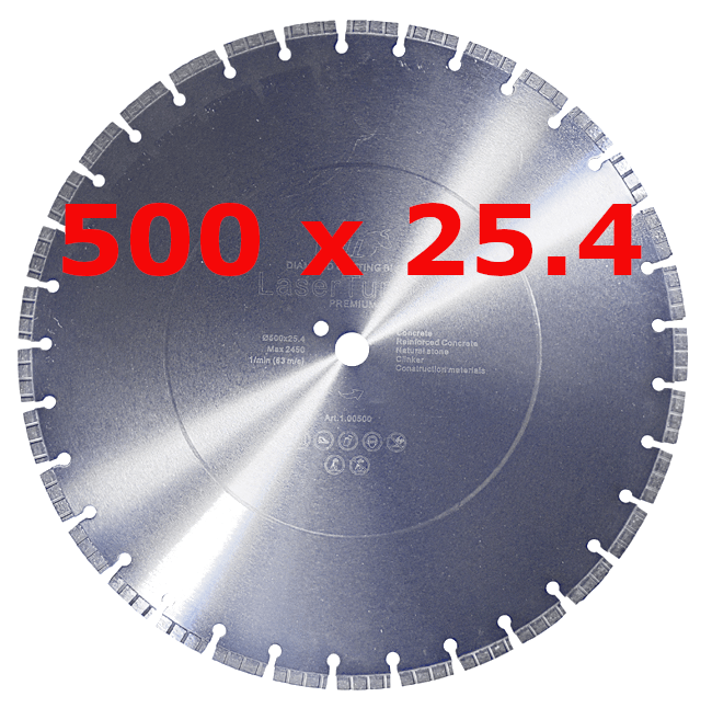Алмазный диск 500 х 25.4 мм VOLL LaserTurbo V PREMIUM