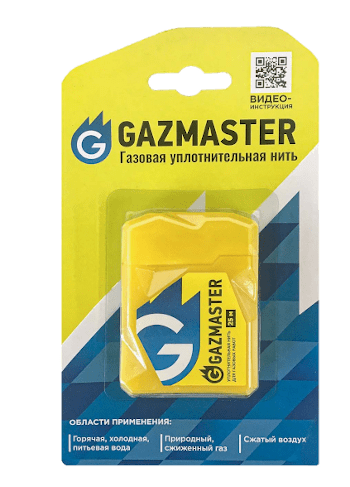 газовая уплотнительная нить gazmaster (25 м)